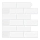 Frendorf | Fliesen-Peel & Stick Rechteck Wasserdicht Solid Kunststoff Peel & Stick U-Bahn Fliese für Dusche