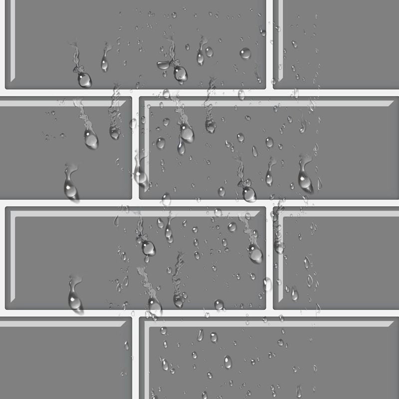 Frendorf | Fliesen-Peel & Stick Rechteck Wasserdicht Solid Kunststoff Peel & Stick U-Bahn Fliese für Dusche