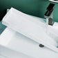 Frendorf | 2-teiliges modernes Badezimmer-Accessoire-Set Weiß rechteckiges Badregal