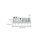 Frendorf | 2-teiliges modernes Badezimmer-Accessoire-Set Weiß rechteckiges Badregal