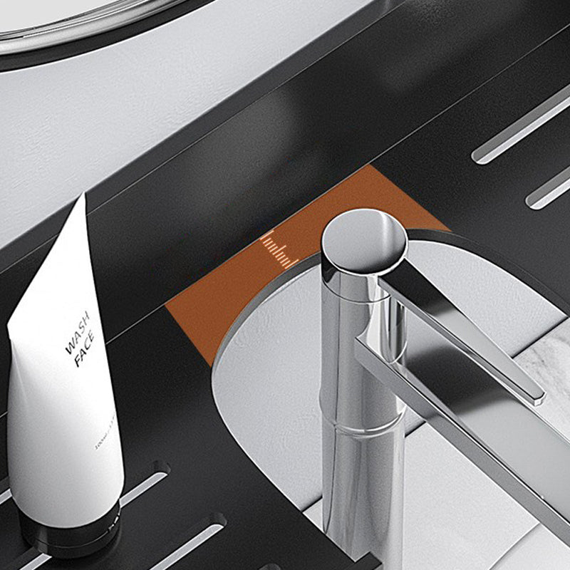 Frendorf | 2-teiliges modernes Badezimmer-Hardware-Set Badregal aus Aluminium