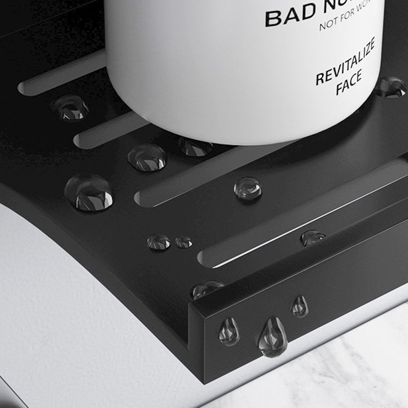 Frendorf | 2-teiliges modernes Badezimmer-Hardware-Set Badregal aus Aluminium