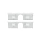 Frendorf | 2-teiliges modernes Badezimmer-Hardware-Set Badregal aus Aluminium