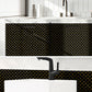Frendorf | Peel & Stick Mosaikfliese Quadrat Kunststoff Fleckenresistente Fliese - Peel & Stick für Dusche
