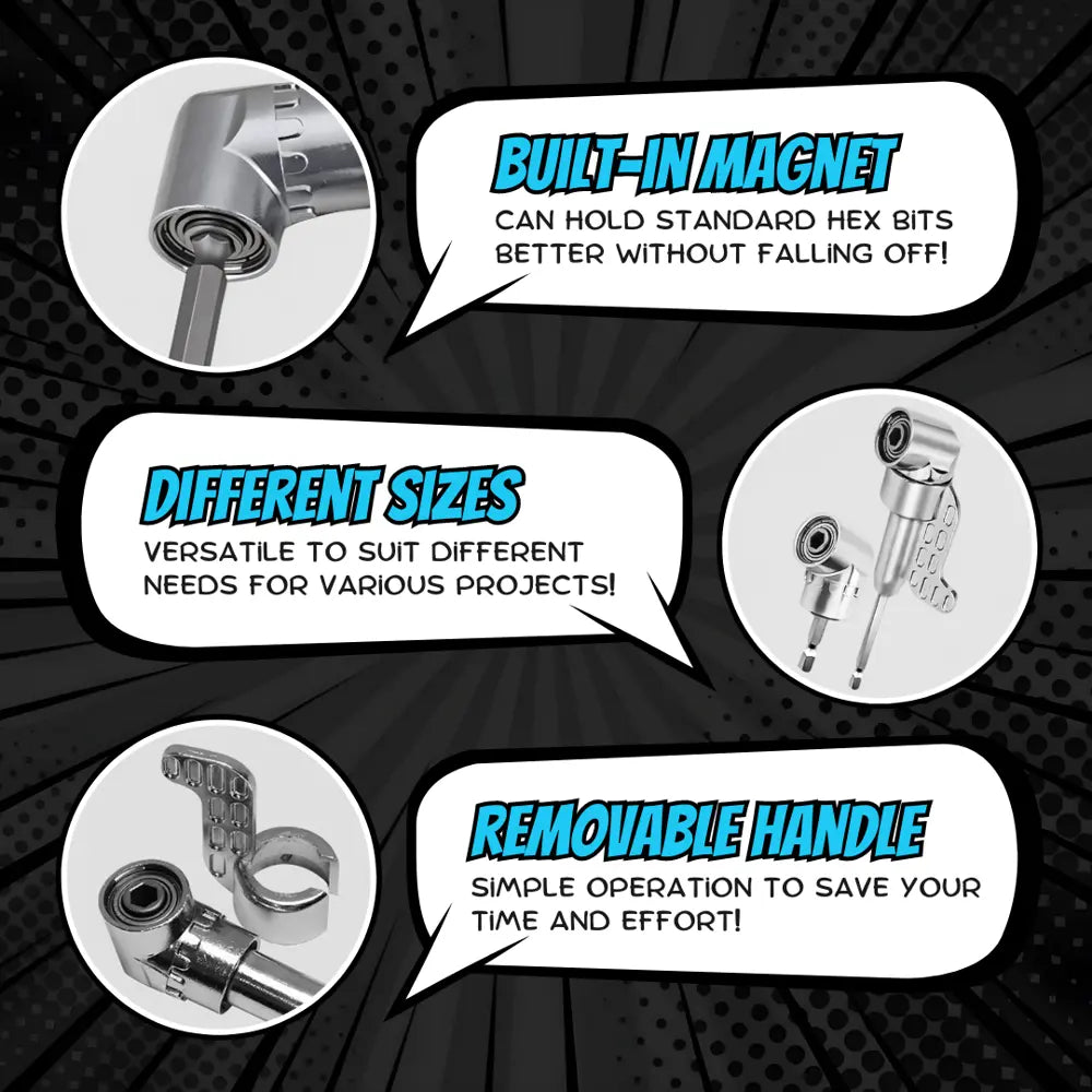 Frendorf | 105° Winkel-Bohreradapter mit magnetischem Griff Set