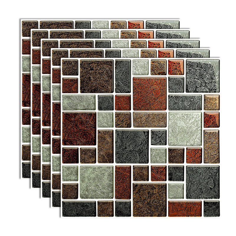 Frendorf | Peel and Stick Mosaikfliese Wasserfeste quadratische Peel and Stick Fliese für die Küche 20-Pack