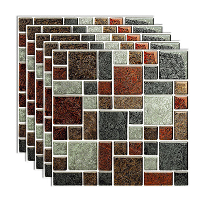 Frendorf | Peel and Stick Mosaikfliese Wasserfeste quadratische Peel and Stick Fliese für die Küche 20-Pack