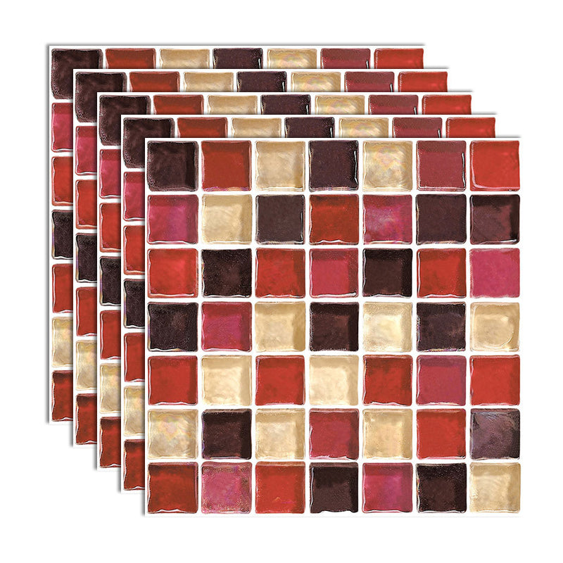 Frendorf | Peel and Stick Mosaikfliese Wasserfeste quadratische Peel and Stick Fliese für die Küche 20-Pack