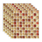 Frendorf | Peel and Stick Mosaikfliese Wasserfeste quadratische Peel and Stick Fliese für die Küche 20-Pack