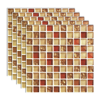 Frendorf | Peel and Stick Mosaikfliese Wasserfeste quadratische Peel and Stick Fliese für die Küche 20-Pack