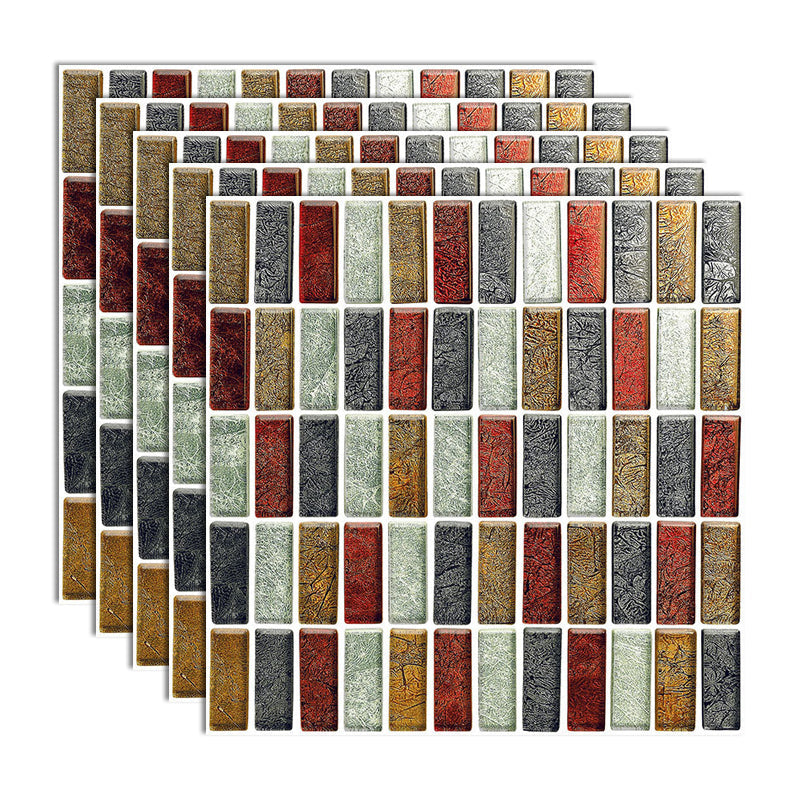 Frendorf | Peel and Stick Mosaikfliese Wasserfeste quadratische Peel and Stick Fliese für die Küche 20-Pack