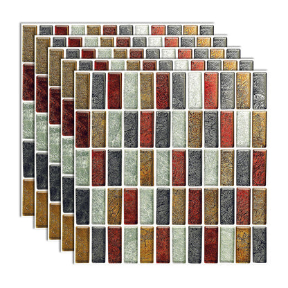 Frendorf | Peel and Stick Mosaikfliese Wasserfeste quadratische Peel and Stick Fliese für die Küche 20-Pack