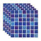Frendorf | Peel and Stick Mosaikfliese Wasserfeste quadratische Peel and Stick Fliese für die Küche 20-Pack