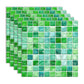 Frendorf | Peel and Stick Mosaikfliese Wasserfeste quadratische Peel and Stick Fliese für die Küche 20-Pack