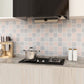 Frendorf | Modernes Mosaikfliesen Glatt Peel & Stick Rückwand Tapete für Küche