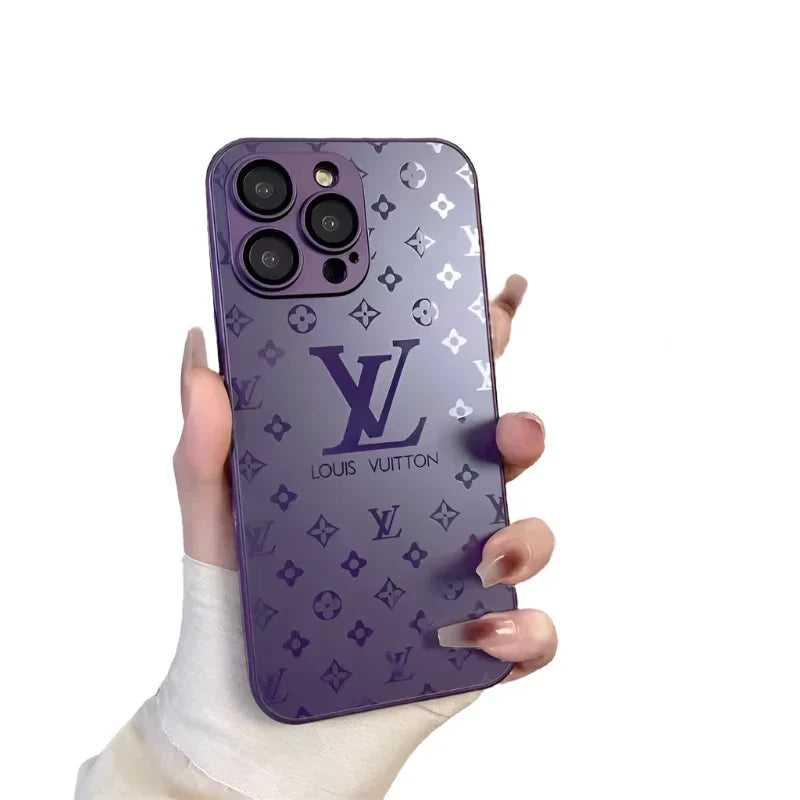 Frendorf | Luxuriöse Louis Vuitton Frosted Matte Hülle für iPhone 13 / 14 / 15 Serie