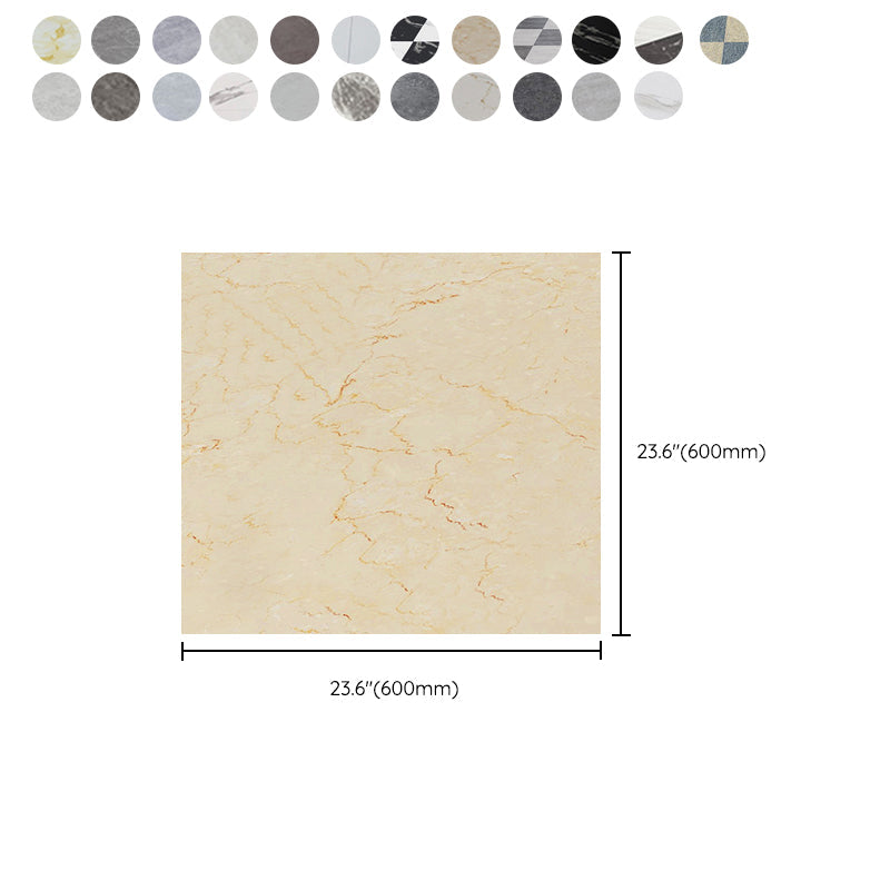 Frendorf | PVC-Bodenbelag Peel & Stick Stein Design Quadratischer Vinylboden für das Wohnzimmer