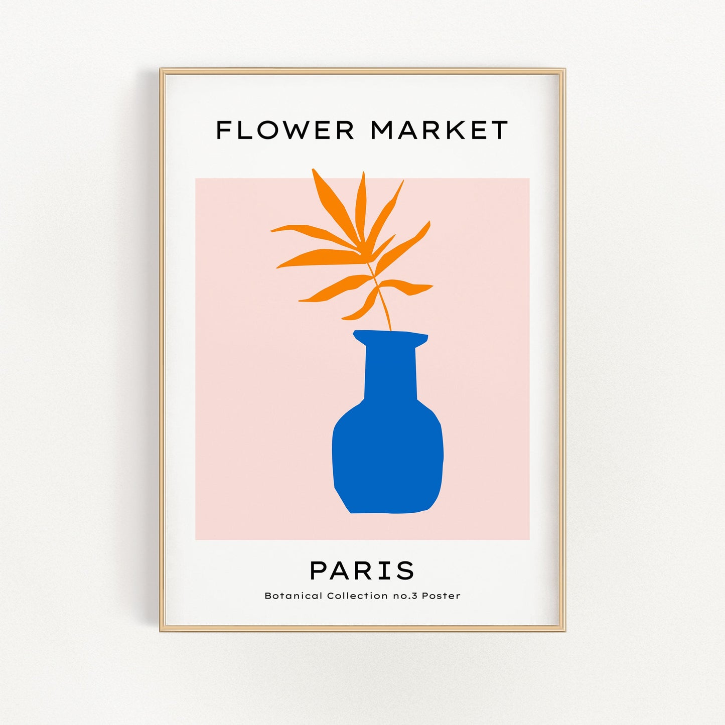 Blumenmarkt - Paris - Palme in der blauen Vase