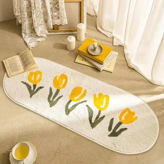 Nachttisch Tulpen Teppich
