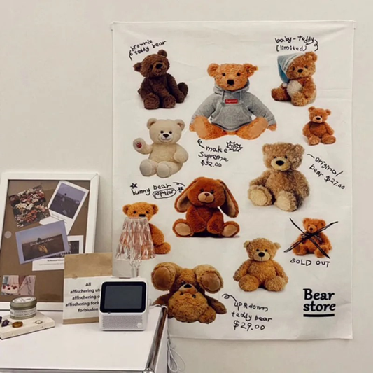 Kollektion von Teddys Wandteppich