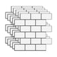 Frendorf | Peel and Stick Fliesen U-Bahn Rechteck Wasserdichte PVC-Fliese-Peel & Stick für die Küche 10-Pack