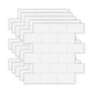 Frendorf | Peel and Stick Fliesen U-Bahn Rechteck Wasserdichte PVC-Fliese-Peel & Stick für die Küche 10-Pack