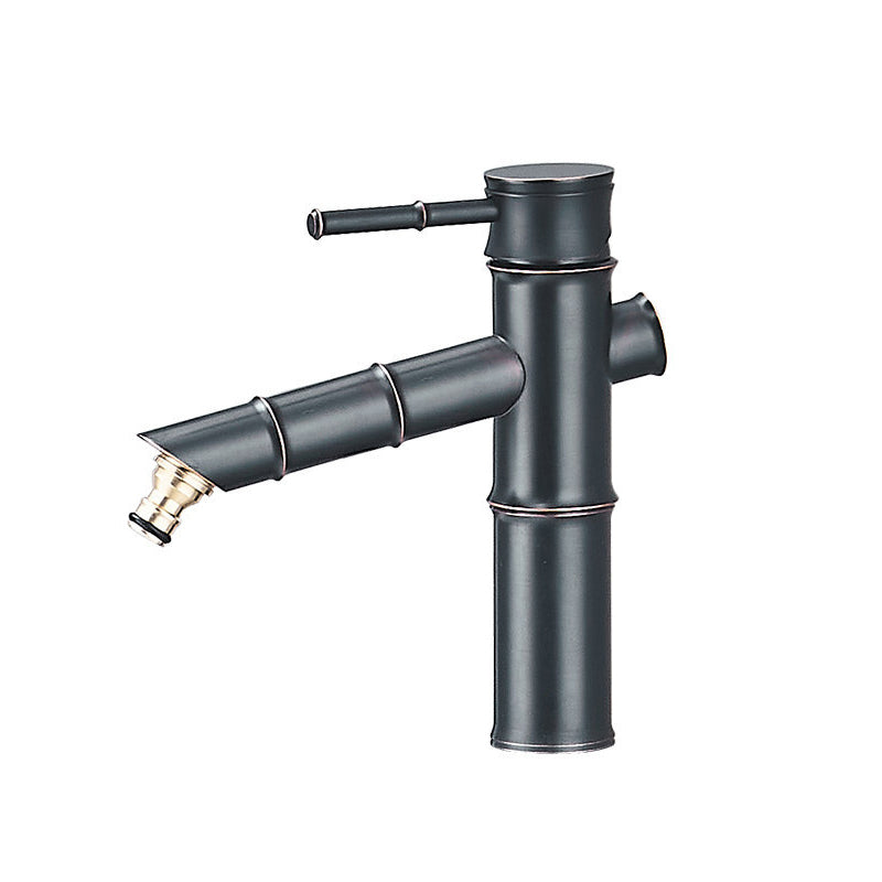 Frendorf | Bauernhaus Vessel Sink Wasserhahn Kupfer 1-Handgriff Niedriger Bogen Vessel Wasserhahn für Badezimmer