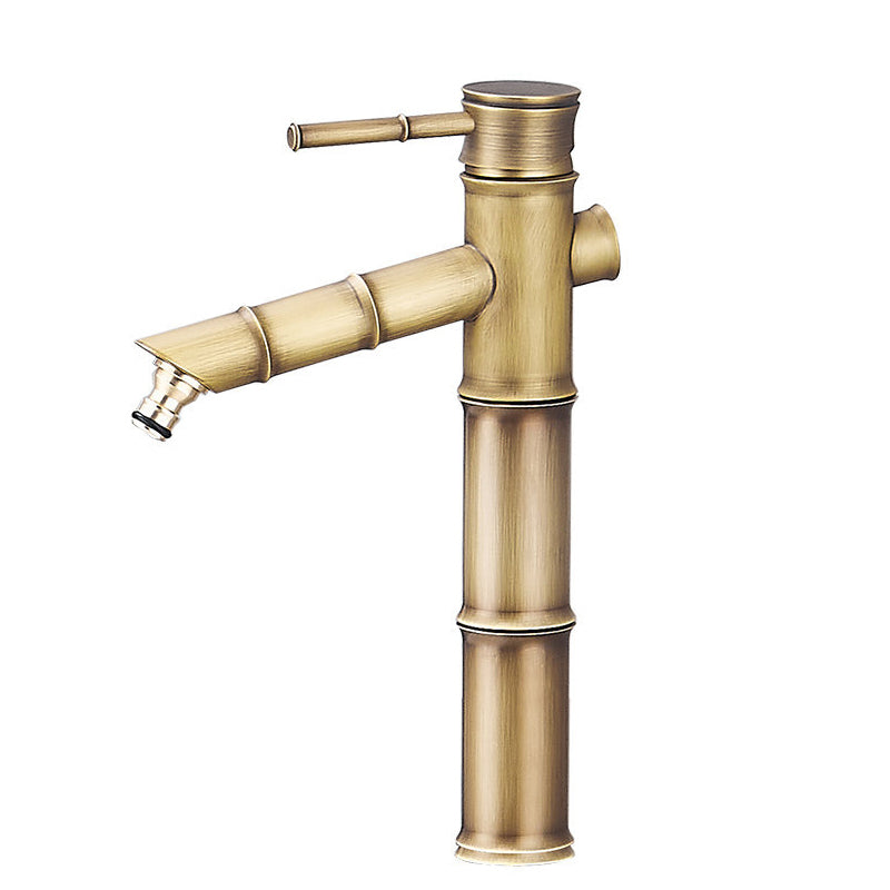 Frendorf | Bauernhaus Vessel Sink Wasserhahn Kupfer 1-Handgriff Niedriger Bogen Vessel Wasserhahn für Badezimmer