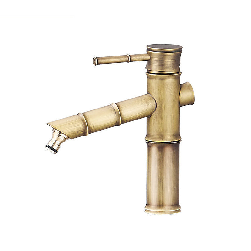 Frendorf | Bauernhaus Vessel Sink Wasserhahn Kupfer 1-Handgriff Niedriger Bogen Vessel Wasserhahn für Badezimmer