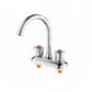 Frendorf | 2-Griff Messing Badezimmerarmatur Modern Hochbogen Zentralkran