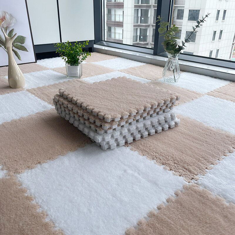 Frendorf | Mehrfarbige Level Loop Teppichfliese Rutschfeste Verbund-Bodenfliesen für Schlafzimmer