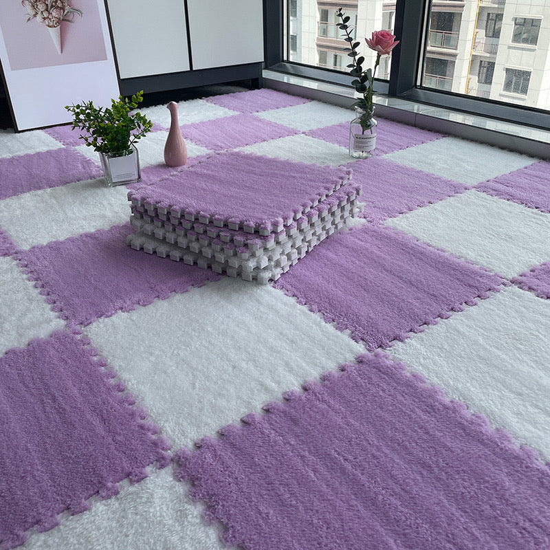 Frendorf | Mehrfarbige Level Loop Teppichfliese Rutschfeste Verbund-Bodenfliesen für Schlafzimmer