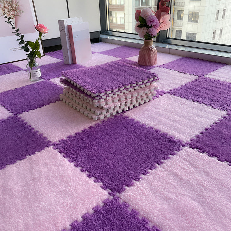 Frendorf | Mehrfarbige Level Loop Teppichfliese Rutschfeste Verbund-Bodenfliesen für Schlafzimmer