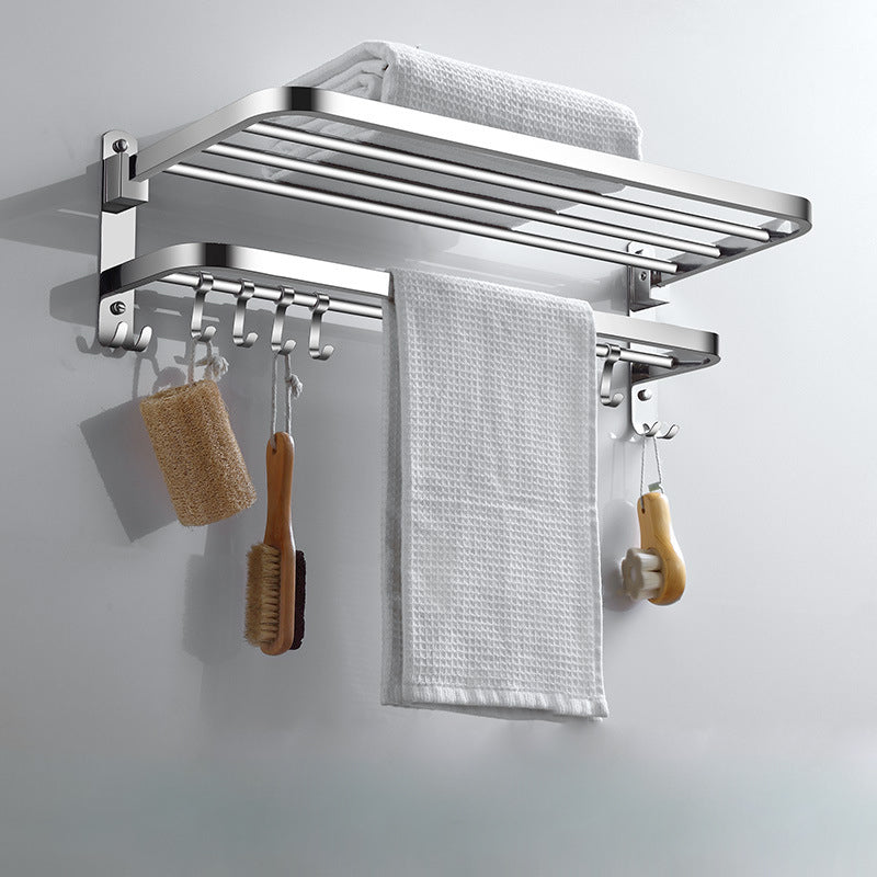 Frendorf | Modernes Edelstahl-Badezimmer-Set Papierhalter Badregal Badezimmerzubehör