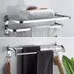 Frendorf | Modernes Edelstahl-Badezimmer-Set Papierhalter Badregal Badezimmerzubehör