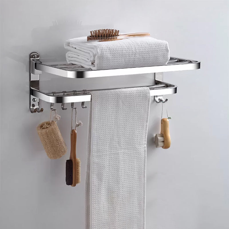 Frendorf | Modernes Edelstahl-Badezimmer-Set Papierhalter Badregal Badezimmerzubehör