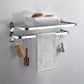 Frendorf | Modernes Edelstahl-Badezimmer-Set Papierhalter Badregal Badezimmerzubehör