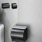 Frendorf | Modernes Badezimmerzubehörset Schwarze Seifenschale Badeablage Badezimmer-Set