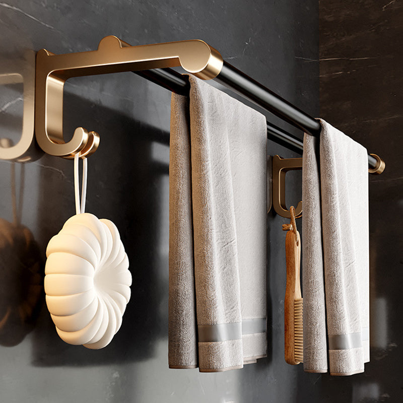 Frendorf | Traditionelles Schwarzes Aluminium Badbeschläge Set Badezimmer Zubehör Kit