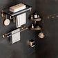 Frendorf | Traditionelles Schwarzes Aluminium Badbeschläge Set Badezimmer Zubehör Kit
