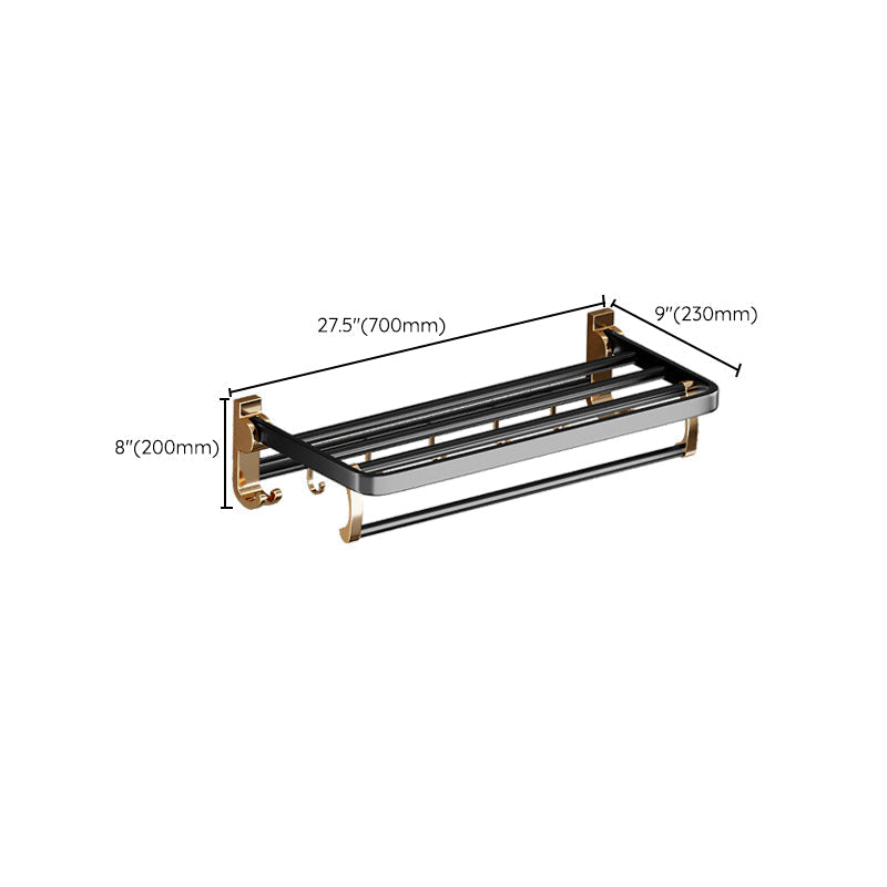 Frendorf | Traditionelles Schwarzes Aluminium Badbeschläge Set Badezimmer Zubehör Kit