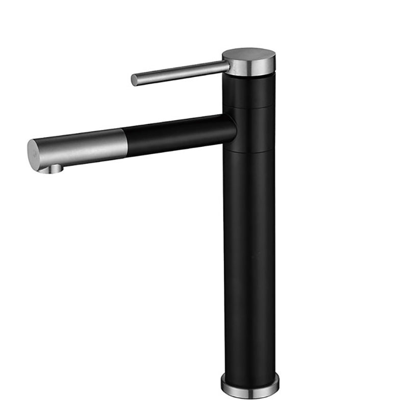Frendorf | Moderner Vessel Sink Wasserhahn Edelstahl Einhand Niedriger Bogen Ausziehbarer Vessel Wasserhahn