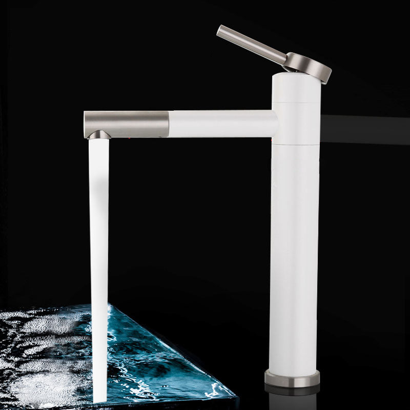 Frendorf | Moderner Vessel Sink Wasserhahn Edelstahl Einhand Niedriger Bogen Ausziehbarer Vessel Wasserhahn