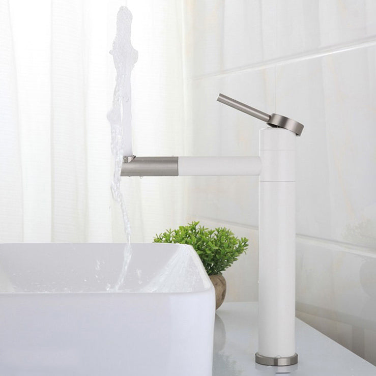Frendorf | Moderner Vessel Sink Wasserhahn Edelstahl Einhand Niedriger Bogen Ausziehbarer Vessel Wasserhahn