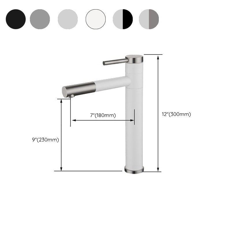 Frendorf | Moderner Vessel Sink Wasserhahn Edelstahl Einhand Niedriger Bogen Ausziehbarer Vessel Wasserhahn