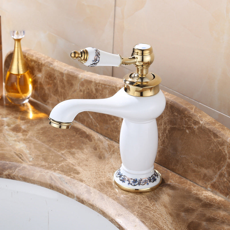 Frendorf | Luxury Vessel Faucet Messinghebelgriffe Niedriger Bogen Waschbeckenarmatur