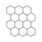 Frendorf | Peel and Stick Fliesen Hexagonale Kunststoff Wasserdichte Peel & Stick Fliese für Dusche 2-Pack