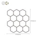 Frendorf | Peel and Stick Fliesen Hexagonale Kunststoff Wasserdichte Peel & Stick Fliese für Dusche 2-Pack