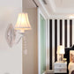 Frendorf | Moderne Uitlopende Schaduw Wandlamp met Druppelachtige Kristallen Metalen Wandkandelaar voor Meisjes Slaapkamer