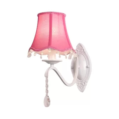 Frendorf | Moderne Uitlopende Schaduw Wandlamp met Druppelachtige Kristallen Metalen Wandkandelaar voor Meisjes Slaapkamer
